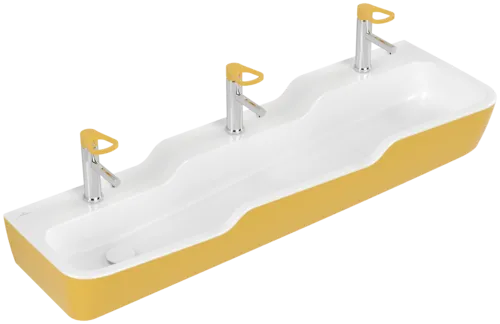 VILLEROY BOCH Dětské umyvadlo O.novo Kids, 1300 x 430 x 158 mm, Sunshine Yellow, bez přepadu #4A0813BCP5