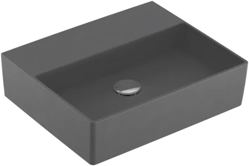 VILLEROY BOCH Umyvadlo Memento 2.0, 500 x 420 x 140 mm, Graphite CeramicPlus, bez přepadu #4A2253I4