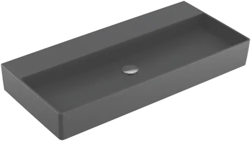 VILLEROY BOCH Umyvadlo Memento 2.0, 1000 x 470 x 135 mm, Graphite CeramicPlus, bez přepadu, leštěné #4A221FI4