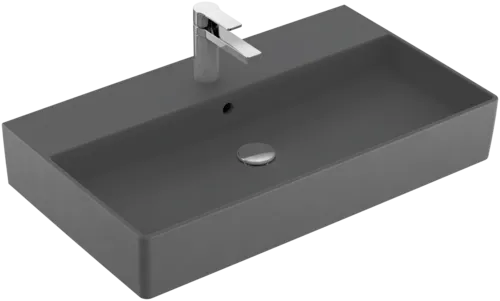 VILLEROY BOCH Umyvadlo Memento 2.0, 800 x 470 x 140 mm, Graphite CeramicPlus, s přepadem, leštěné #4A228GI4
