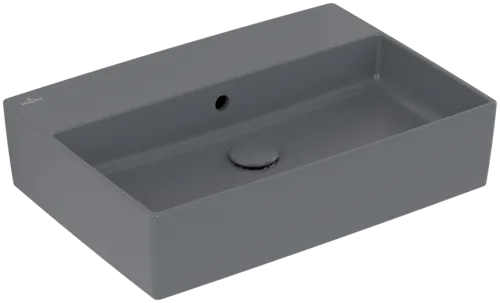 VILLEROY BOCH Umyvadlo na desku Memento 2.0, 600 x 420 x 140 mm, Graphite CeramicPlus, s přepadem #4A0762I4