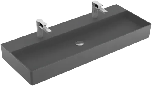 VILLEROY BOCH Umyvadlo Memento 2.0, 1200 x 470 x 150 mm, Graphite CeramicPlus, bez přepadu, leštěné #4A22CGI4