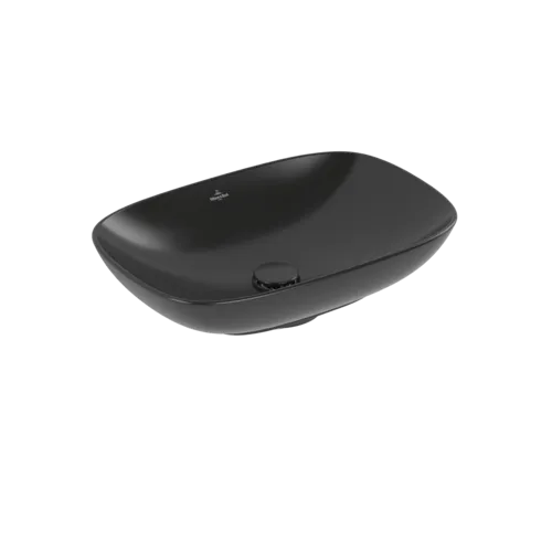 VILLEROY BOCH Umyvadlo na desku Loop & Friends, 560 x 380 x 120 mm, Ebony CeramicPlus, bez přepadu #4A4901S5