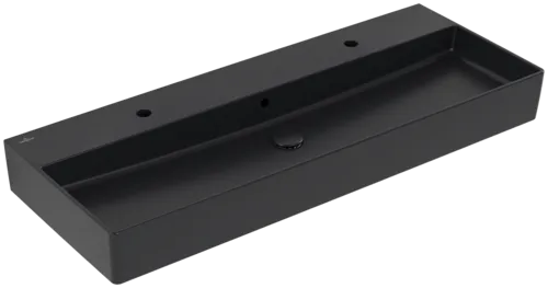 VILLEROY BOCH Umyvadlo Memento 2.0, 1200 x 470 x 150 mm, Pure Black CeramicPlus, s přepadem, leštěné #4A22CKR7
