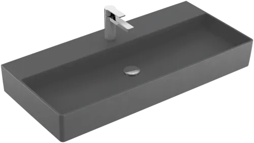 VILLEROY BOCH Umyvadlo Memento 2.0, 1000 x 470 x 135 mm, Graphite CeramicPlus, bez přepadu #4A22A2I4