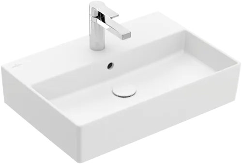 VILLEROY BOCH Umyvadlo Memento 2.0, 600 x 420 x 135 mm, Stone White CeramicPlus, s přepadem, leštěné #4A226GRW