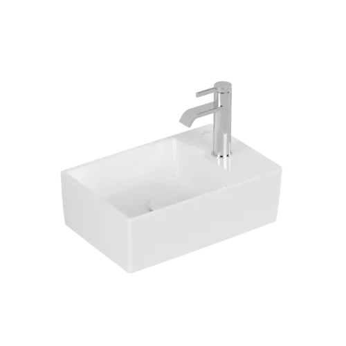 VILLEROY BOCH Umyvadlo Memento 2.0, 400 x 260 x 111 mm, bílá Alpine CeramicPlus, bez přepadu, leštěné #43234GR1