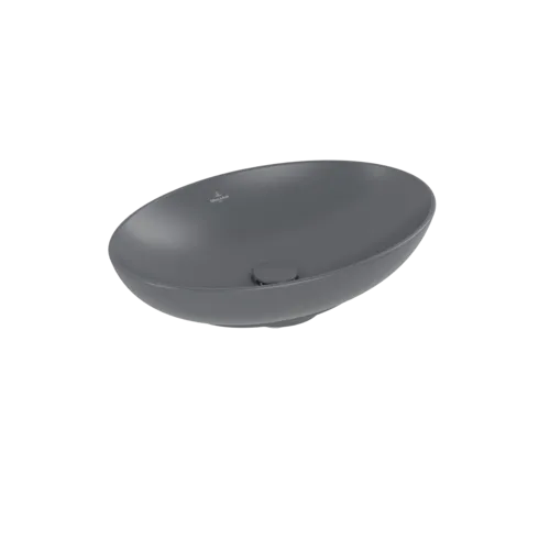 VILLEROY BOCH Umyvadlo na desku Loop & Friends, 560 x 380 x 120 mm, Graphite CeramicPlus, bez přepadu #4A4701I4
