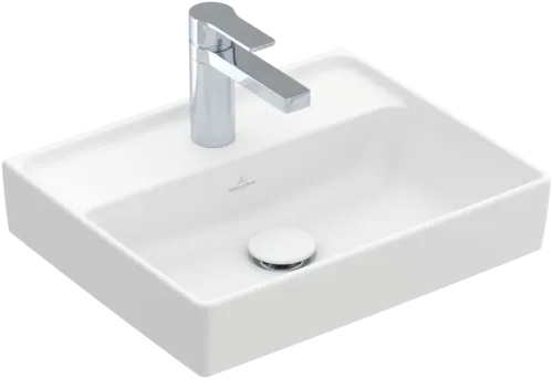 VILLEROY BOCH Umyvadlo Collaro, 450 x 370 x 150 mm, Stone White CeramicPlus, bez přepadu #433446RW