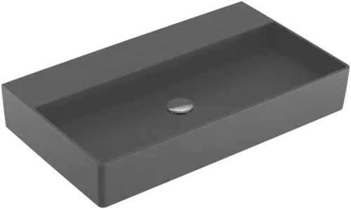VILLEROY BOCH Umyvadlo Memento 2.0, 800 x 470 x 140 mm, Graphite CeramicPlus, bez přepadu #4A2283I4