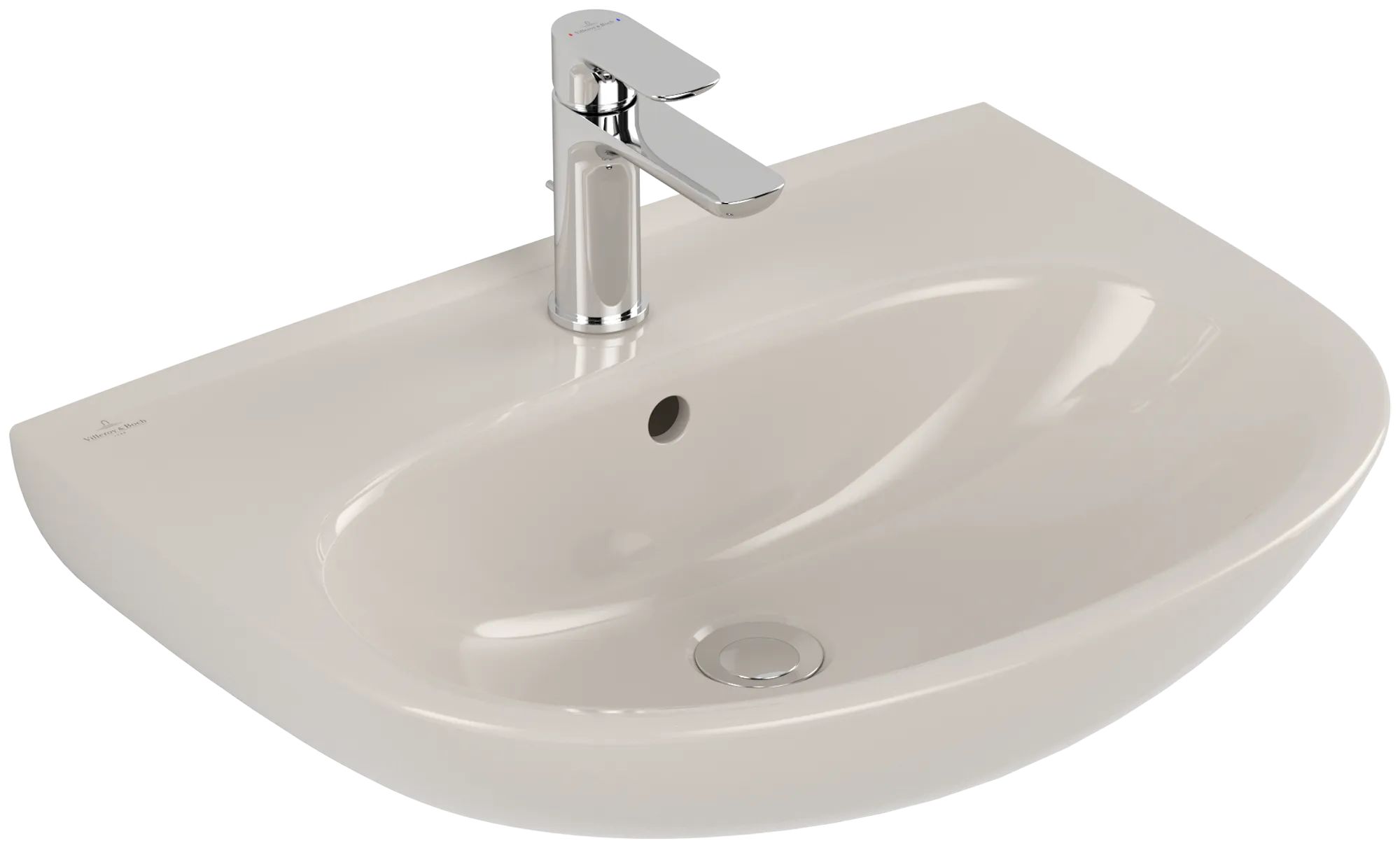 VILLEROY BOCH Umyvadlo O.novo, 600 x 460 x 180 mm, Pergamon CeramicPlus, s přepadem #4A4060R3