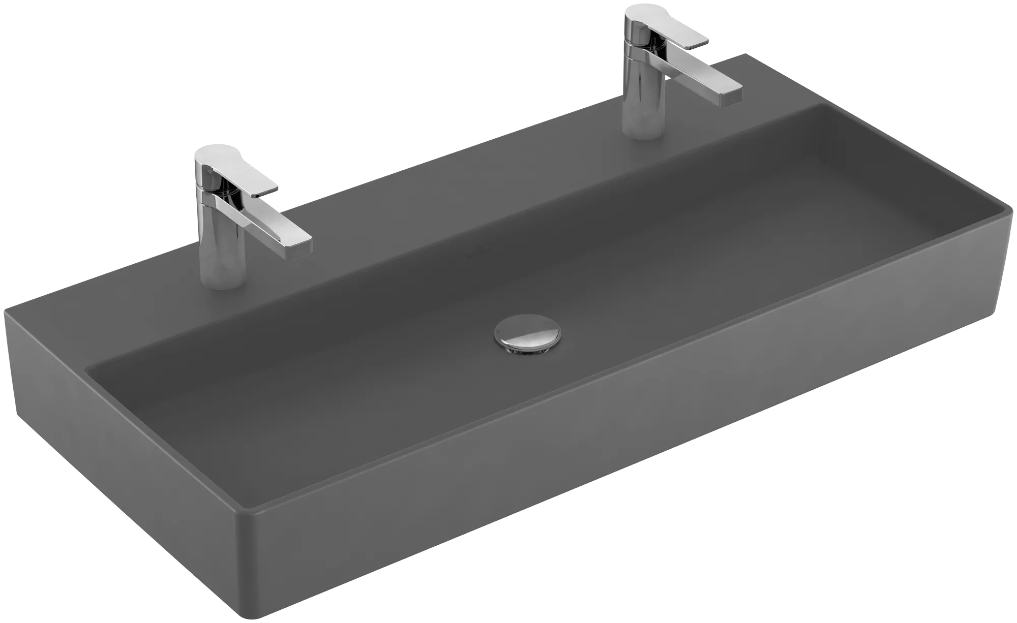 VILLEROY BOCH Umyvadlo Memento 2.0, 1000 x 470 x 135 mm, Graphite CeramicPlus, bez přepadu, leštěné #4A221KI4