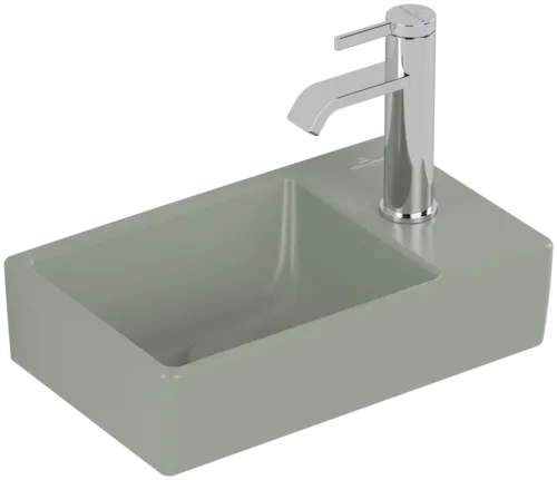 VILLEROY BOCH Umyvadlo Avento, 360 x 220 x 110 mm, Morning Green CeramicPlus, bez přepadu #43003LR8
