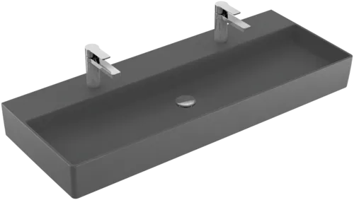 VILLEROY BOCH Umyvadlo Memento 2.0, 1200 x 470 x 150 mm, Graphite CeramicPlus, bez přepadu #4A22C1I4