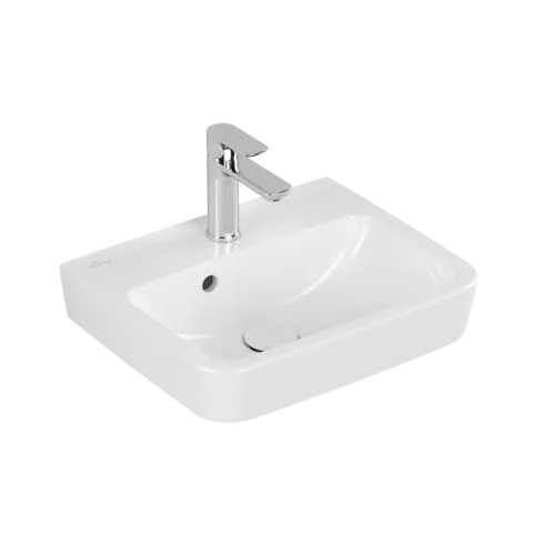 VILLEROY BOCH Umyvadlo O.novo, 450 x 370 x 160 mm, bílé Alpin AntiBac CeramicPlus, s přepadem #434445T2