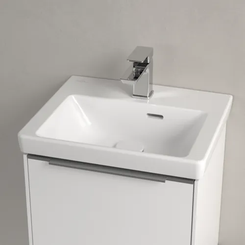 VILLEROY BOCH Umyvadlo Subway 3.0, 450 x 370 x 145 mm, bílá Alpine CeramicPlus, s přepadem #4370FKR1, obrázek 3