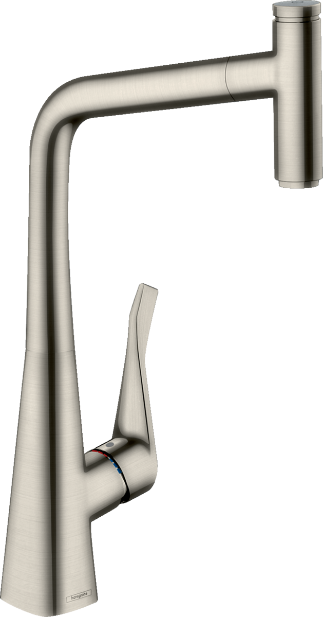 HANSGROHE Metris Select M71 jednopáková kuchyňská baterie 320, výsuvná výpusť, 1 tryska #14884800