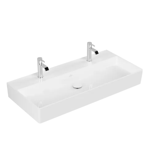 VILLEROY BOCH Umyvadlo Memento 2.0, 1000 x 470 x 135 mm, bílá Alpine CeramicPlus, bez přepadu #4A22A1R1