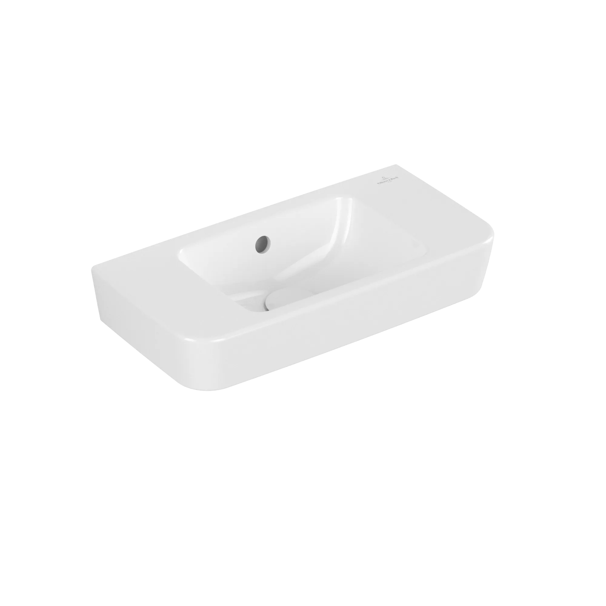 VILLEROY BOCH O.novo Kompaktní umyvadlo, 500 x 250 x 145 mm, bílá Alpine CeramicPlus, s přepadem #434252R1
