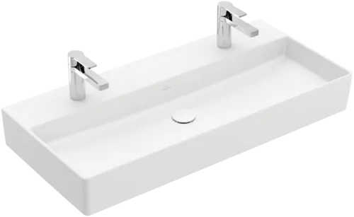 VILLEROY BOCH Umyvadlo Memento 2.0, 1000 x 470 x 135 mm, Stone White CeramicPlus, bez přepadu #4A22A1RW