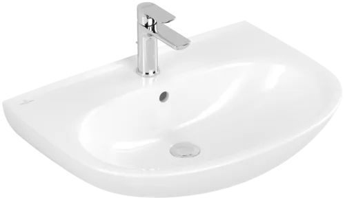 VILLEROY BOCH Umyvadlo O.novo, 650 x 480 x 180 mm, bílá alpská, s přepadem #4A406501