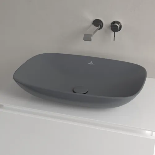 VILLEROY BOCH Umyvadlo na desku Loop & Friends, 620 x 420 x 120 mm, Graphite CeramicPlus, s přepadem #4A5000I4, obrázek 4