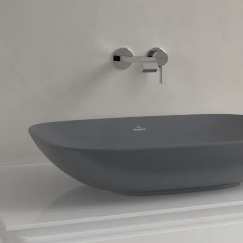 VILLEROY BOCH Umyvadlo na desku Loop & Friends, 620 x 420 x 120 mm, Graphite CeramicPlus, s přepadem #4A5000I4, obrázek 7