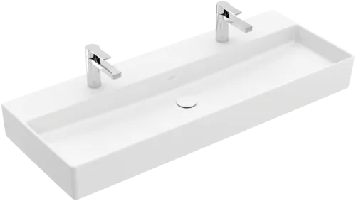 VILLEROY BOCH Umyvadlo Memento 2.0, 1200 x 470 x 150 mm, Stone White CeramicPlus, bez přepadu #4A22C1RW