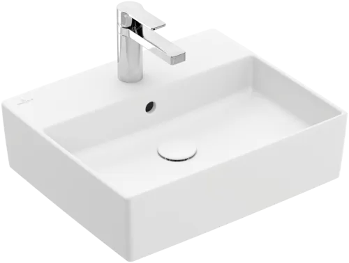 VILLEROY BOCH Memento 2.0 umyvadlo na desku, 498 x 420 x 139 mm, Stone White CeramicPlus, s přepadem #4A0750RW