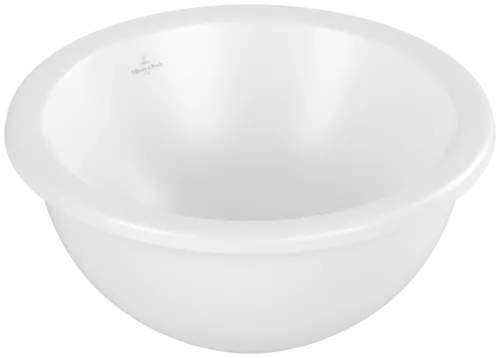 VILLEROY BOCH Podomítkové umyvadlo Loop & Friends, 380 x 380 x 210 mm, Stone White CeramicPlus, s přepadem #4A5200RW