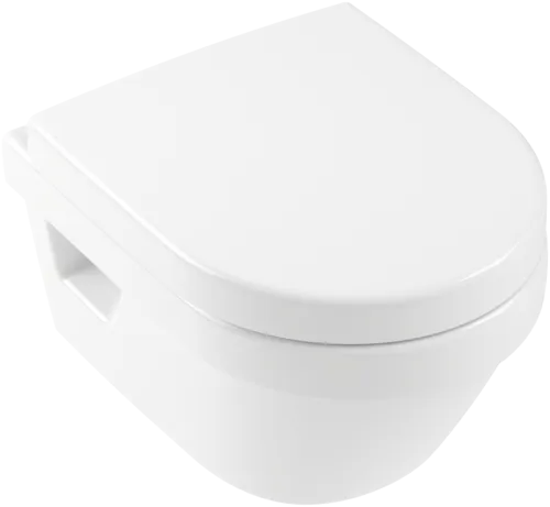 VILLEROY BOCH Architectura Oplachovací klozet Compact bez okrajů, závěsný, s AntiBac, bílý Alpin AntiBac CeramicPlus #4687R0T2
