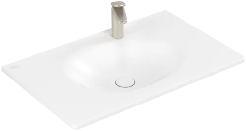 VILLEROY BOCH Umyvadlo na skříňku Antao, 800 x 500 x 150 mm, Stone White CeramicPlus, se skrytým přepadem #4A7584RW