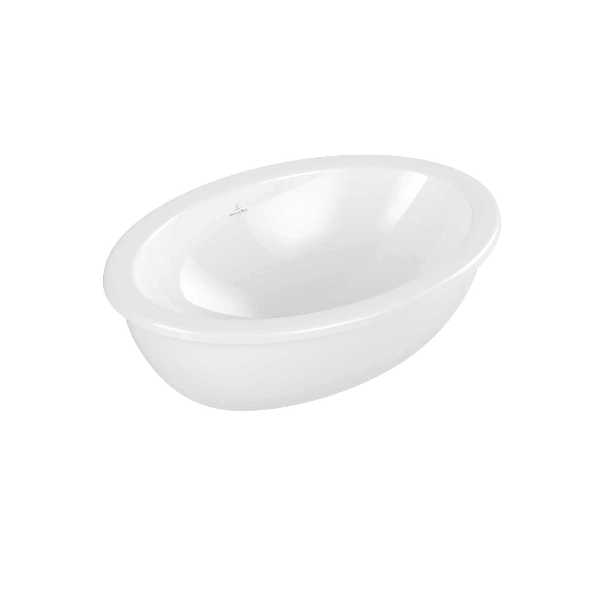 VILLEROY BOCH Vestavné umyvadlo Loop & Friends, 660 x 470 x 220 mm, bílá Alpine CeramicPlus, s přepadem, neleštěné #4A6300R1