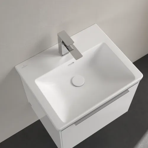 VILLEROY BOCH Umyvadlo Subway 3.0, 550 x 440 x 165 mm, Stone White CeramicPlus, s přepadem #4A70F4RW, obrázek 4