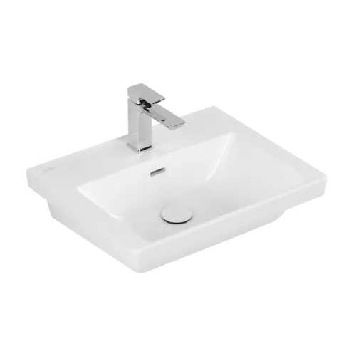 VILLEROY BOCH Umyvadlo Subway 3.0, 550 x 440 x 165 mm, Stone White CeramicPlus, s přepadem #4A70F4RW