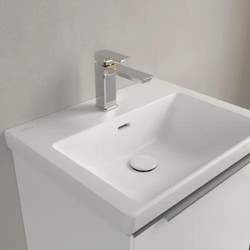 VILLEROY BOCH Umyvadlo Subway 3.0, 550 x 440 x 165 mm, Stone White CeramicPlus, s přepadem #4A70F4RW, obrázek 7