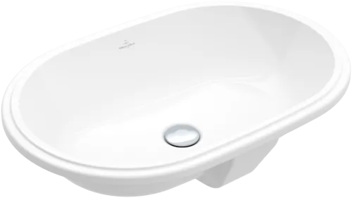 VILLEROY BOCH Podomítkové umyvadlo Architectura, 570 x 375 x 175 mm, bílá Alpine CeramicPlus, bez přepadu #5A7661R1
