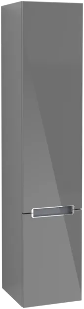 VILLEROY BOCH Vysoká skříňka Subway 2.0, 2 dveře, 350 x 1650 x 370 mm, lesklá šedá #A70910FP