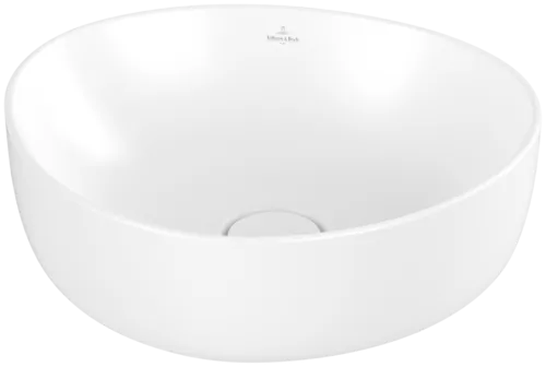VILLEROY BOCH Umyvadlo na desku Antao, 400 x 395 x 145 mm, Stone White CeramicPlus, bez přepadu #4A7240RW