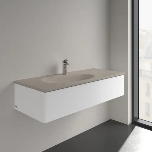 VILLEROY BOCH Umyvadlo na skříňku Antao, 1200 x 500 x 150 mm, Almond CeramicPlus, se skrytým přepadem #4A77LBAM, obrázek 2