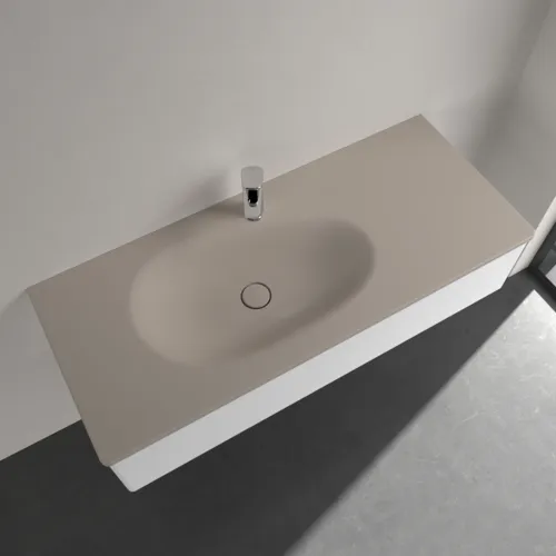 VILLEROY BOCH Umyvadlo na skříňku Antao, 1200 x 500 x 150 mm, Almond CeramicPlus, se skrytým přepadem #4A77LBAM, obrázek 4