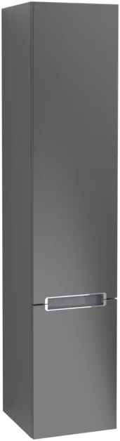 VILLEROY BOCH Subway 2.0 Vysoká skříň, 2 dveře, 350 x 1650 x 370 mm, černý matný lak #A70910PD