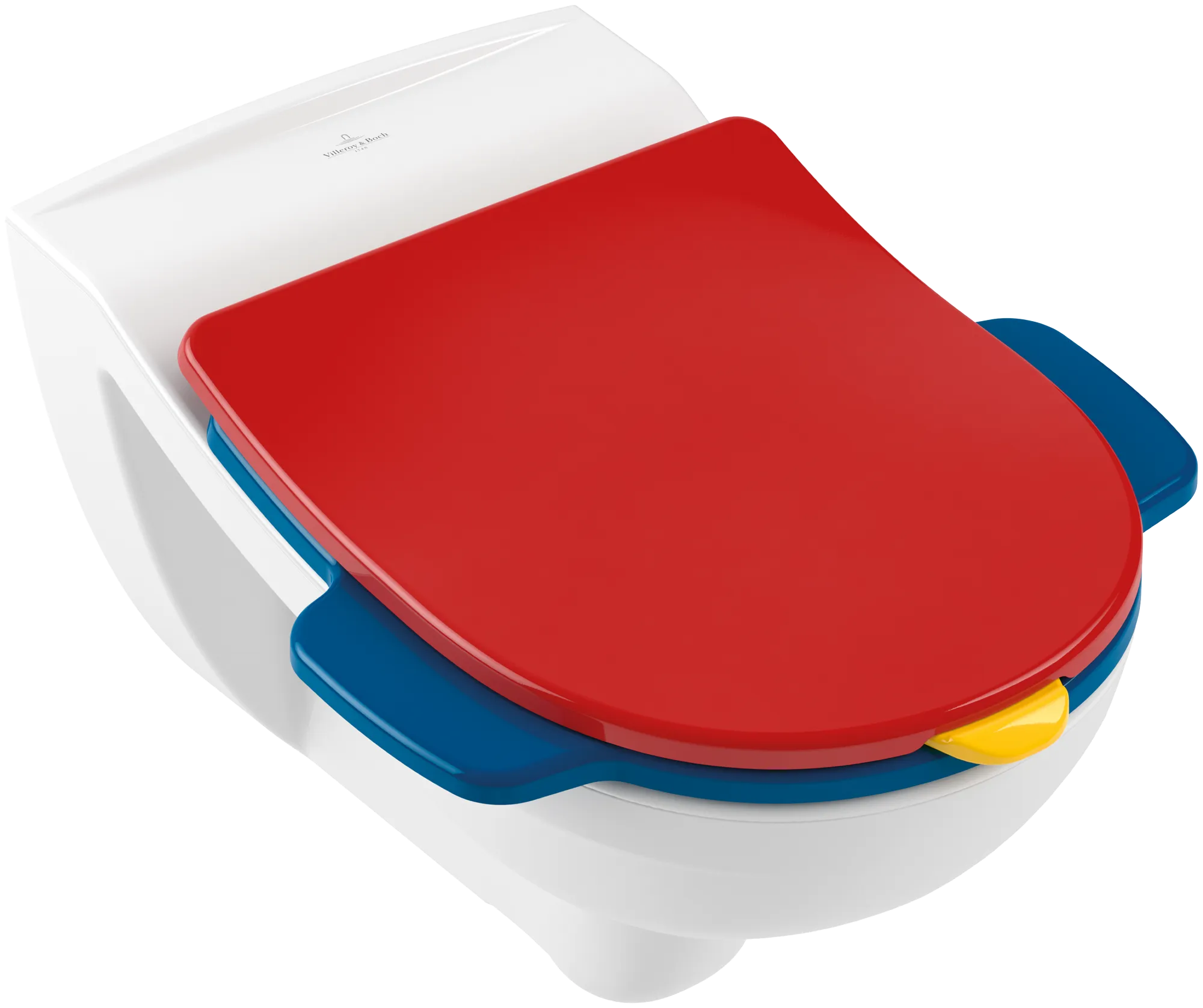 VILLEROY BOCH Dětské WC sedátko O.novo, Red Cherry/Sunshine Yellow/Ocean Blue #8M12619C