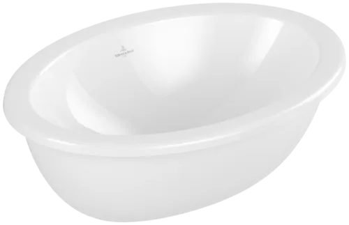 VILLEROY BOCH Vestavné umyvadlo Loop & Friends, 570 x 410 x 215 mm, bílá Alpine CeramicPlus, s přepadem, neleštěné #4A6200R1