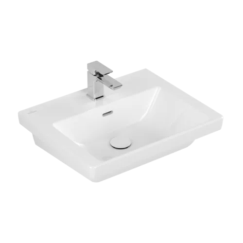 VILLEROY BOCH Umyvadlo Subway 3.0, 550 x 440 x 165 mm, bílá Alpine CeramicPlus, s přepadem #4A7055R1