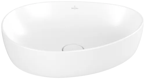 VILLEROY BOCH Umyvadlo na desku Antao, 510 x 400 x 146 mm, Stone White CeramicPlus, bez přepadu #4A7351RW