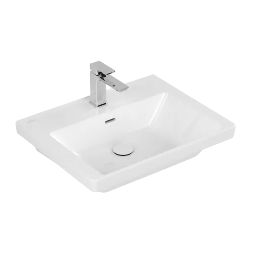 VILLEROY BOCH Umyvadlo Subway 3.0, 600 x 470 x 165 mm, bílá alpská, s přepadem, leštěné #4A706G01