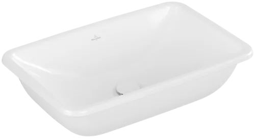 VILLEROY BOCH Vestavné umyvadlo Loop & Friends, 675 x 450 x 185 mm, bílá Alpine CeramicPlus, bez přepadu, neleštěné #4A6601R1