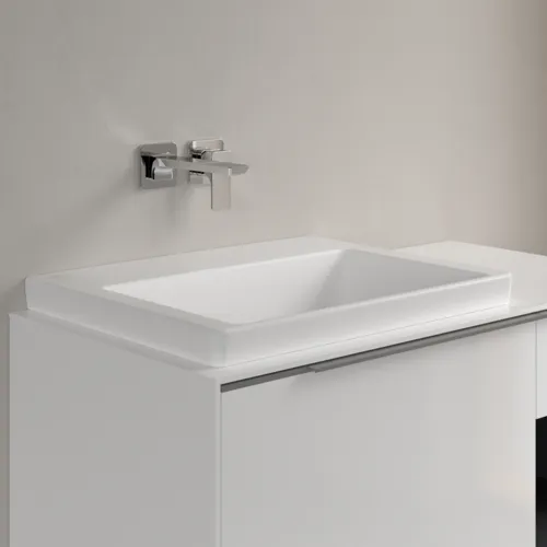 VILLEROY BOCH Umyvadlo Subway 3.0, 600 x 470 x 165 mm, Stone White CeramicPlus, bez přepadu, leštěné #4A706FRW, obrázek 2
