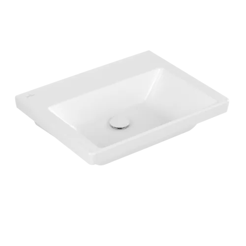 VILLEROY BOCH Umyvadlo Subway 3.0, 600 x 470 x 165 mm, Stone White CeramicPlus, bez přepadu #4A7063RW